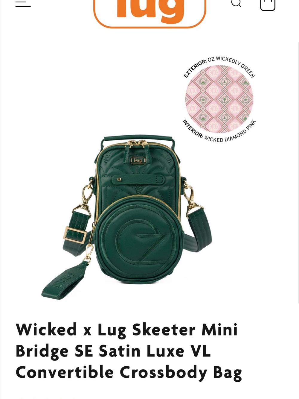 Lug x Wicked Skeeter Mini Convertible Bag